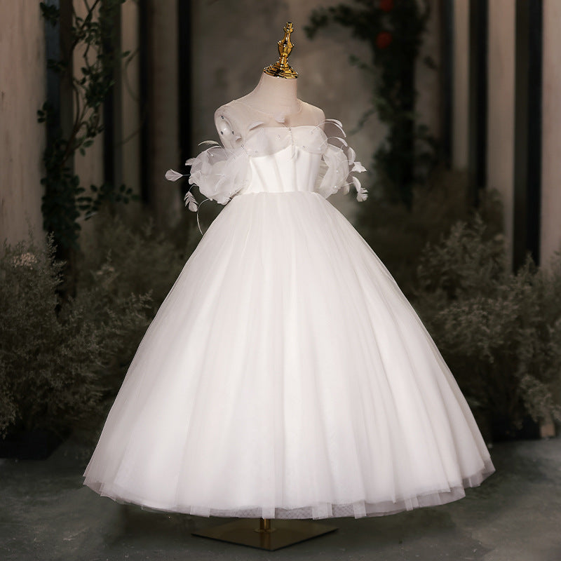 elegant white birthday dress White Birthday Dresses