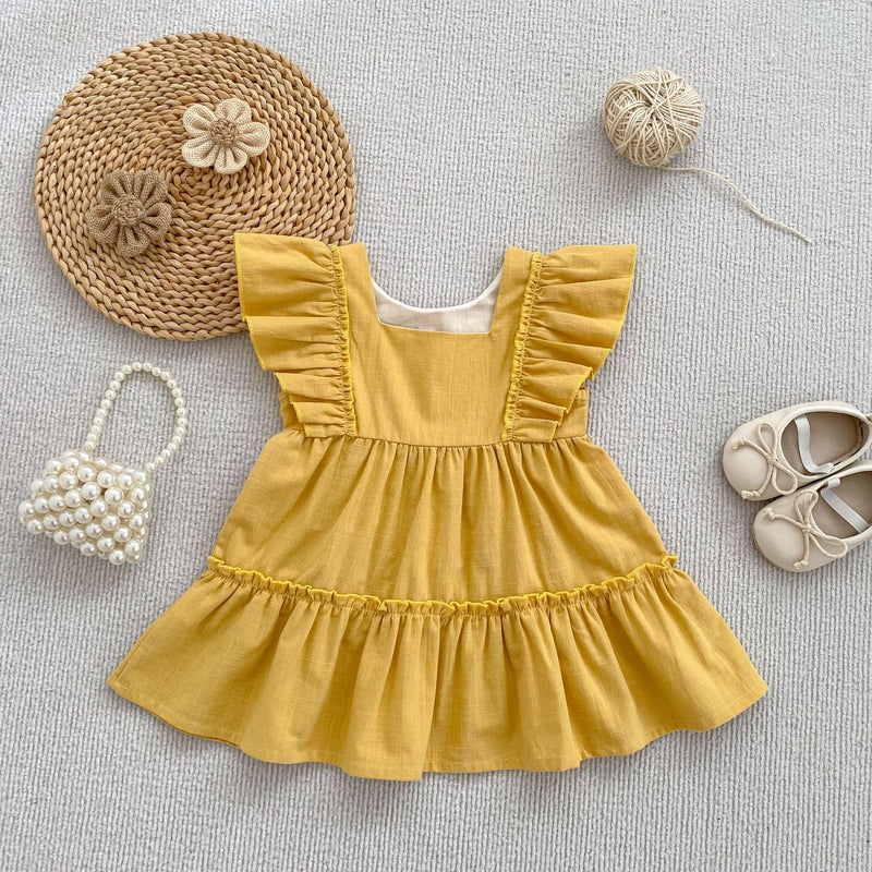Girls Casual Comfortable Dresses Toddler Baptism Dresses