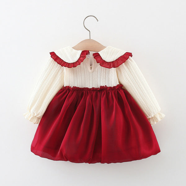 Girls Christmas Dresses Baby Girls Autumn Long Sleeve Dresses