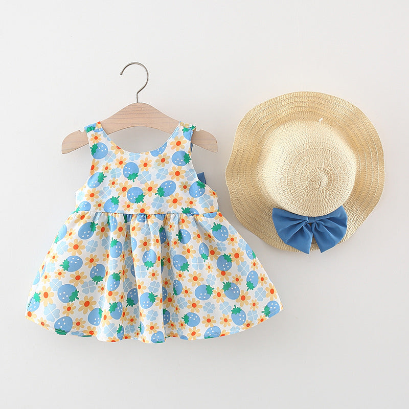 irls Summer Vacation Dress Girls Casual Summer Dress, Blue / 1-2 Years (90cm) irls Summer Vacation Dress Girls Casual Summer Dress, Blue / 1-2 Years (90cm)