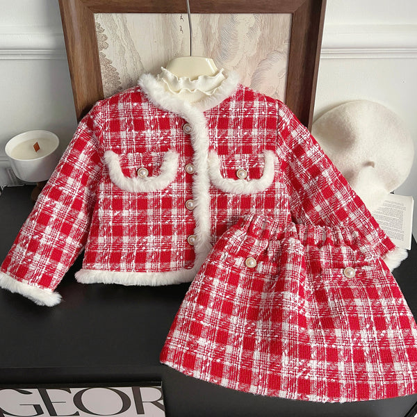 Black Friday Offer - Girl Party Dresses - Cute Warm Girls Christmas Dress New Year Baby Girls Two-Piece Dress Suit, Red / 4-5 Years (120cm) Black Friday Offer - Girl Party Dresses - Cute Warm Girls Christmas Dress New Year Baby Girls Two-Piece Dress Suit, Red / 4-5 Years (120cm)