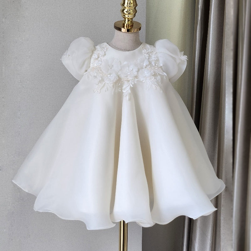 Baby Girl Christening Dress Flower Wedding Princess Dress