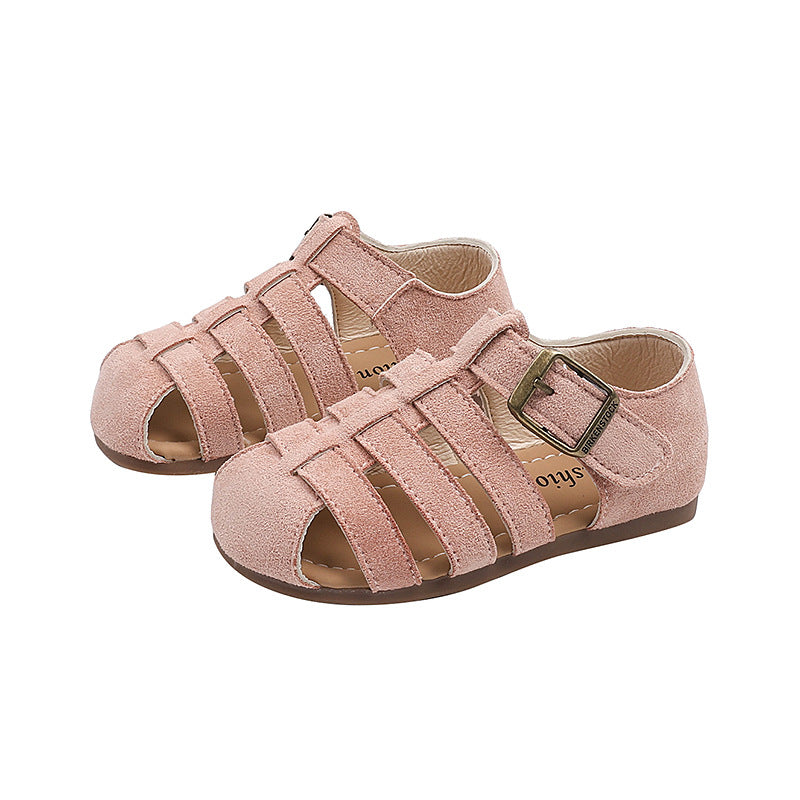 Girls Hollow Soft Sole Casual Closed Toe Beach Shoes