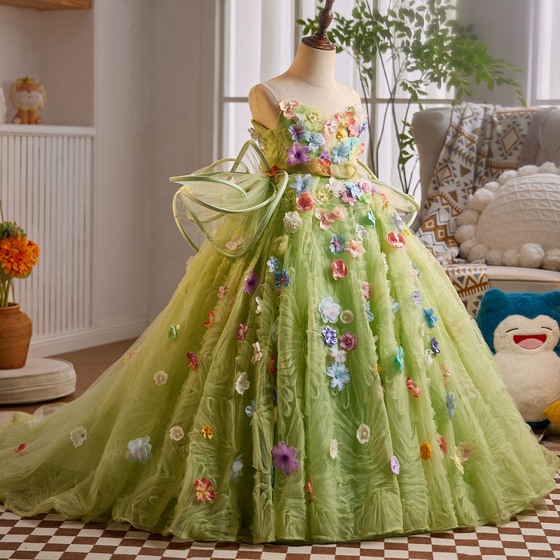 Children's Birthday Princess Dress Girl's Ball Dress Girl Performance Dress