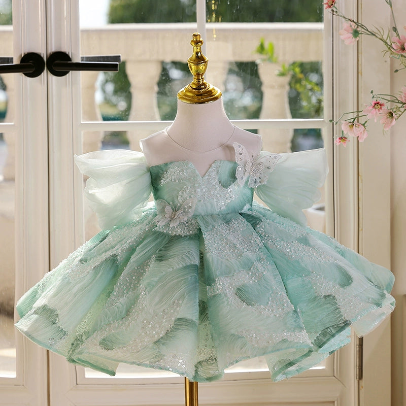 Children's Elegant Dress Girl Birthday Puffy Princess Dress