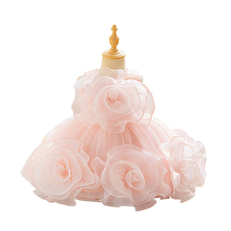 Girls Cute Communion Dress Flower Girl Wedding Princess Dress