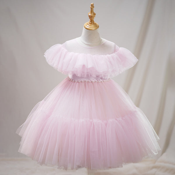 Girls Birthday Princess Dress Girls Communion Puffy Dress
