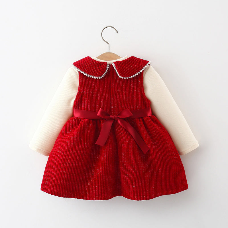 Girls Christmas Dresses Baby Girls Winter Rabbit Dresses