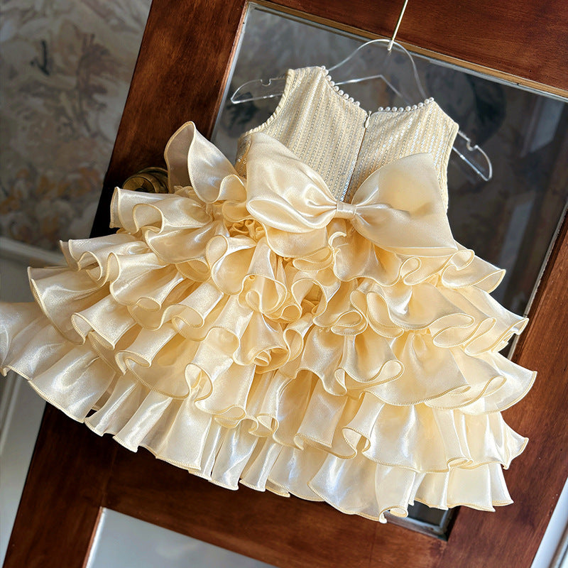 Baby Christmas Dress Flower Girl Dress Girls Birthday Princess Dress