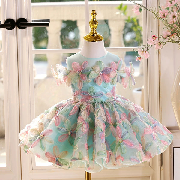 Girls Birthday Party Dress Flower Girl Wedding Princess Dress