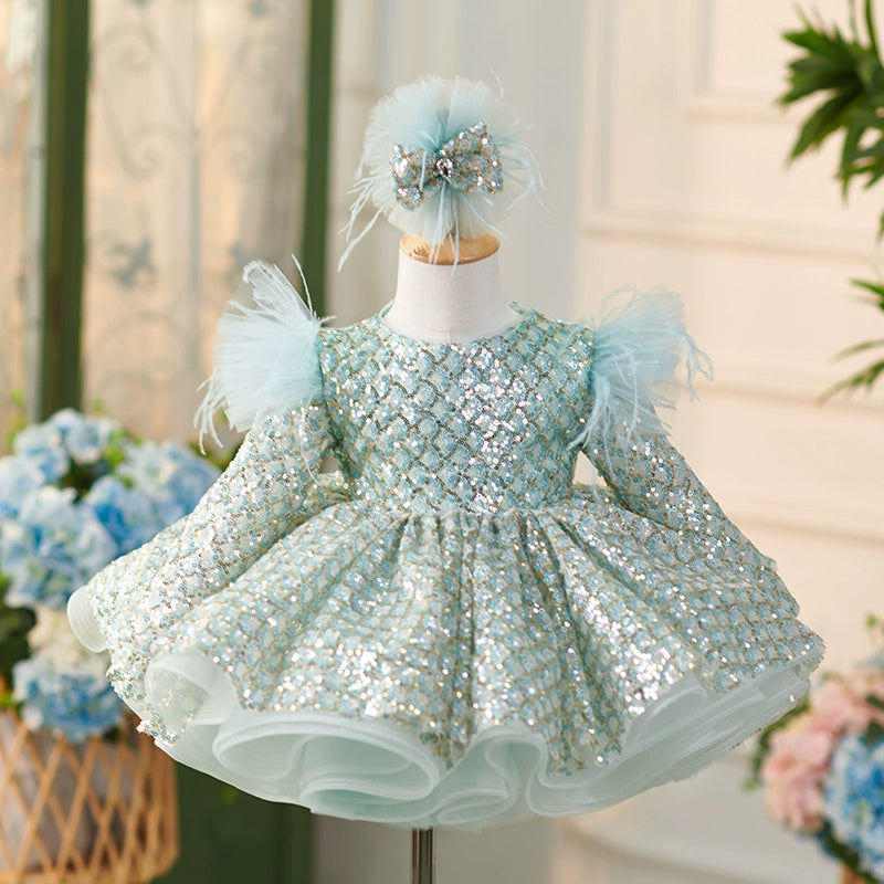 Girls Christmas Dresses Girls Formal Dresses Toddler Birthday Party Dresses, Green / 1-2 Years (90cm) Girls Christmas Dresses Girls Formal Dresses Toddler Birthday Party Dresses, Green / 1-2 Years (90cm)