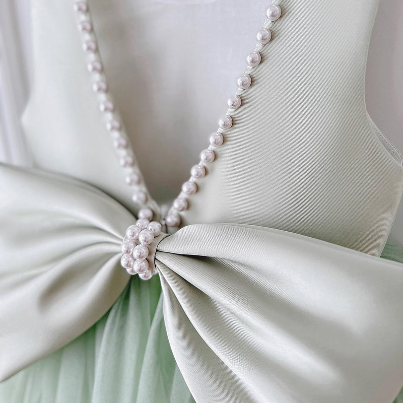 Girls Birthday Puff Dress Flower Girl Wedding Princess Dress