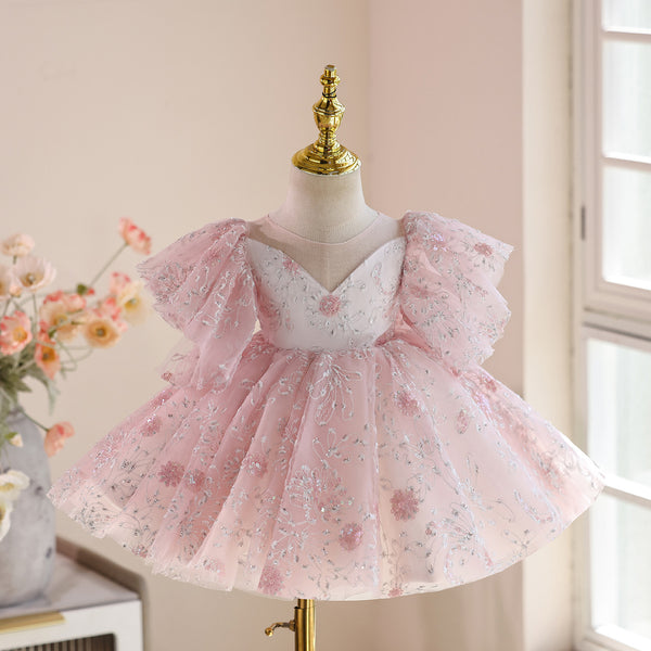 Girls Ball Dress Children's Birthday Dress Flower Girl Princess Dress