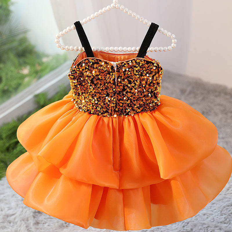 Cute Toddler Communion Dress Fluffy Girls Princess Birthday Dress