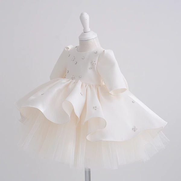 Girls Cute Princess Dress Baby Birthday Dress Flower Girl Communion Dress