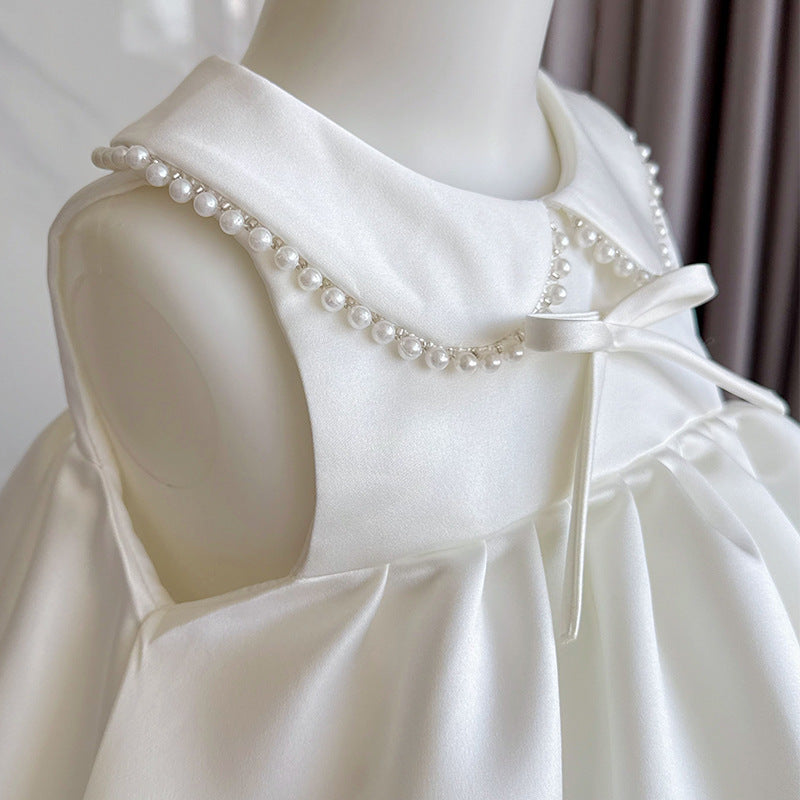 Girls Communion Dress Baby Birthday Party Princess Dress