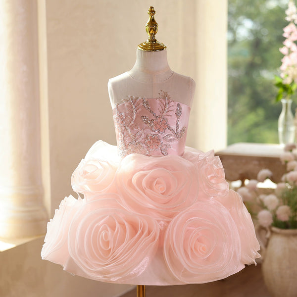 Children's Communion Princess Dress Girls Birthday Party Dress