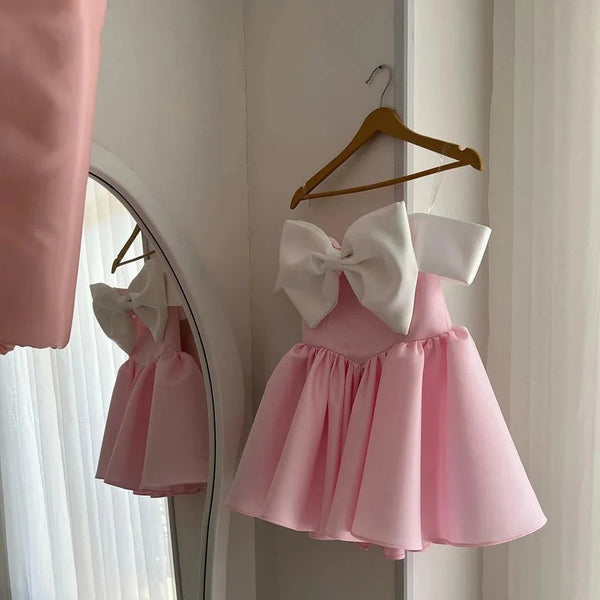 Children's Birthday Princess Dress Girls Communion Dress Flower Girl Puff Dress