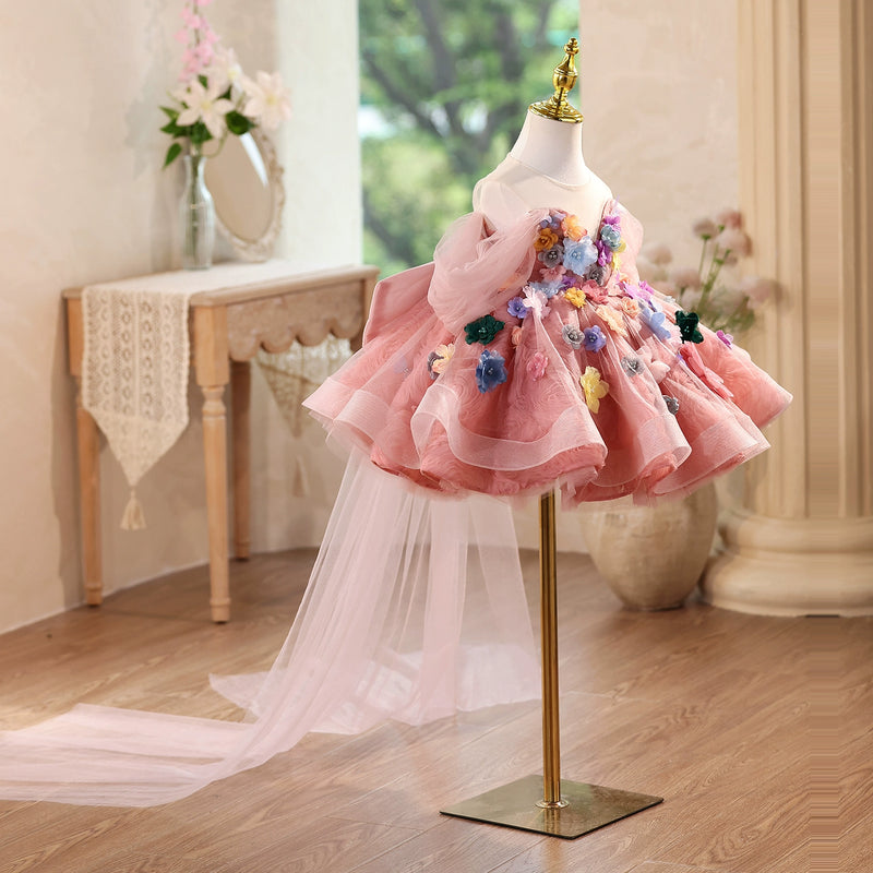 Girls' Elegant Toddler Ball Gowns Princess Dress Flower Girl Wedding Dress