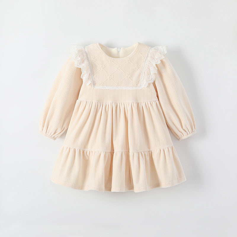 fall dress for girls Retro Boho Long Sleeve Girls Fall Dress 2T main image 0