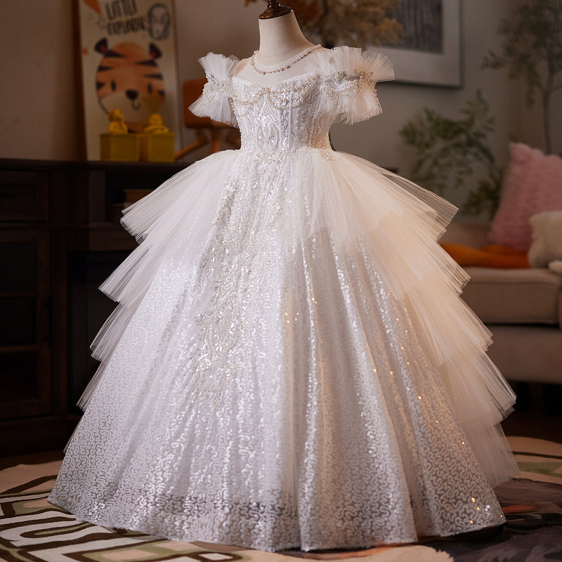 Girls Pageant Dresses Children's Birthday Elegant Dresses Girls Party Princess Dresses