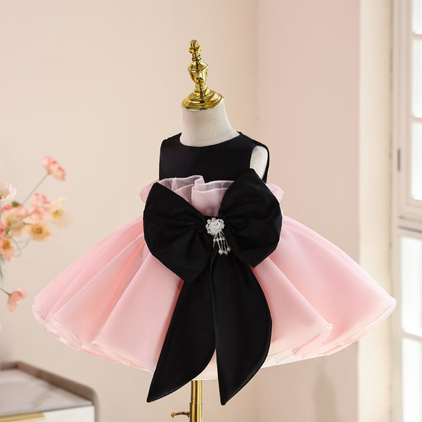 Elegant Girl Birthday Dress Girl Party Mesh Tulle Puffy Princess Dress