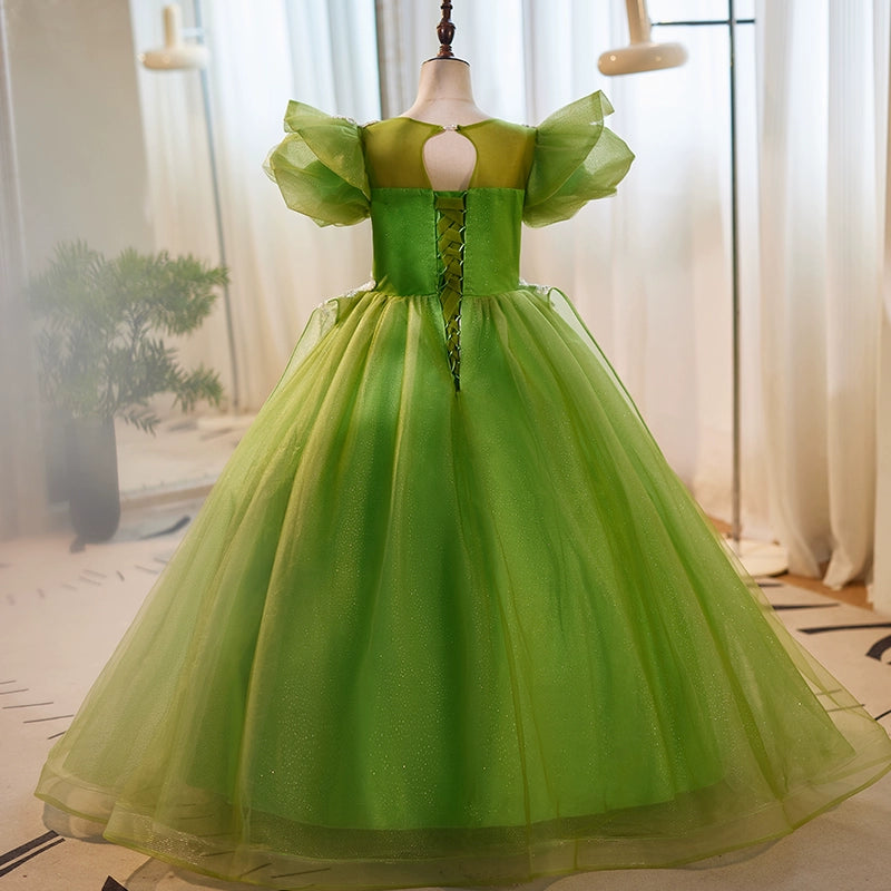 Elegant Baby Girl Beauty Pageant Dress Toddler Green Sequins Fluffy Ball Gown, Green / 7-8 Years (140cm) Elegant Baby Girl Beauty Pageant Dress Toddler Green Sequins Fluffy Ball Gown, Green / 7-8 Years (140cm)