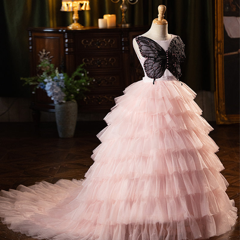 Girls Birthday Party Dress Children's Prom Princess Dress