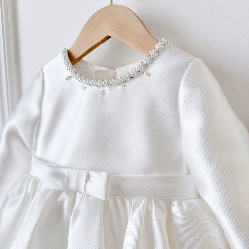 Girls Birthday Dress Long Sleeve Flower Girl Wedding Dress Princess Dress