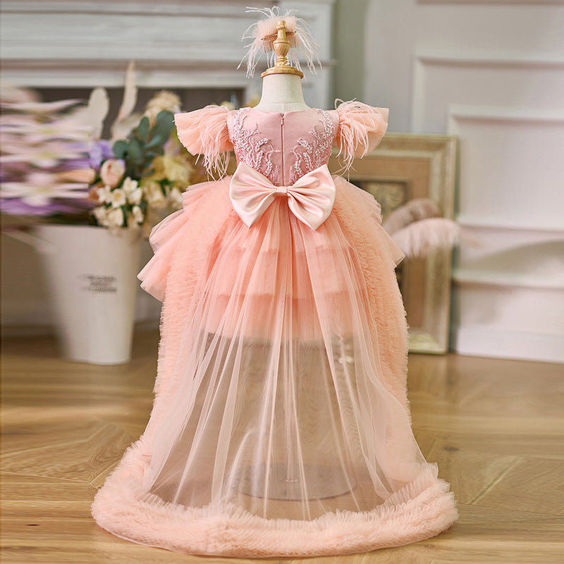 Girl Birthday Dresses Girl Party Dresses, Pink / 1-2 Years (90cm) Girl Birthday Dresses Girl Party Dresses, Pink / 1-2 Years (90cm)