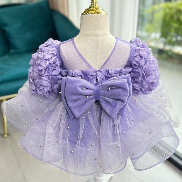 Girls Birthday Flower Princess Dress Cute Flower Girl Wedding Dress