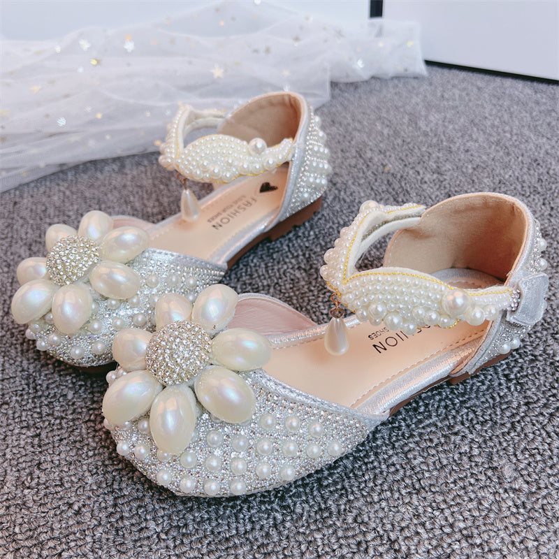 Summer Girl Dress Shoes Children's Bead Cute Princess Sandals Summer Girl Dress Shoes Children's Bead Cute Princess Sandals