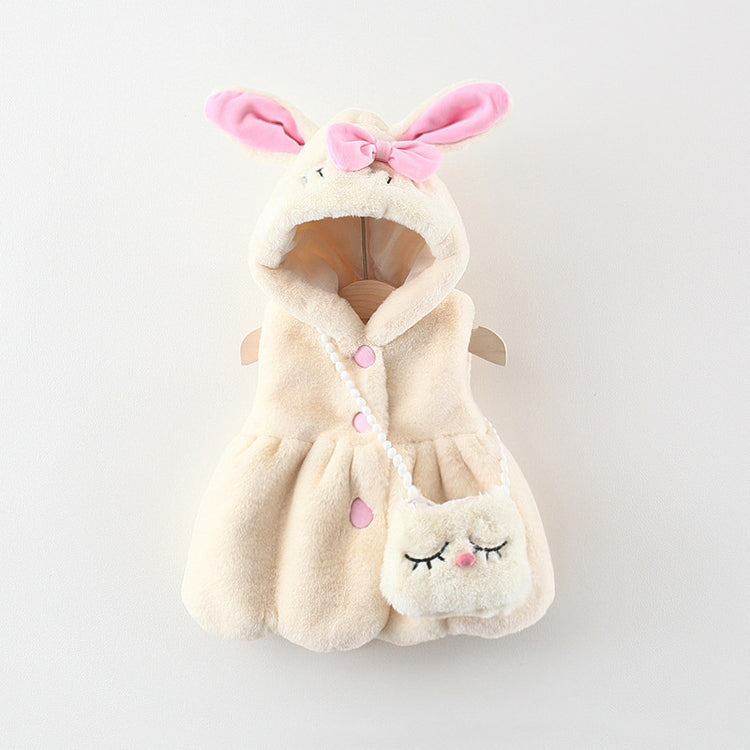 Girls Cute Winter Cartoon Vest