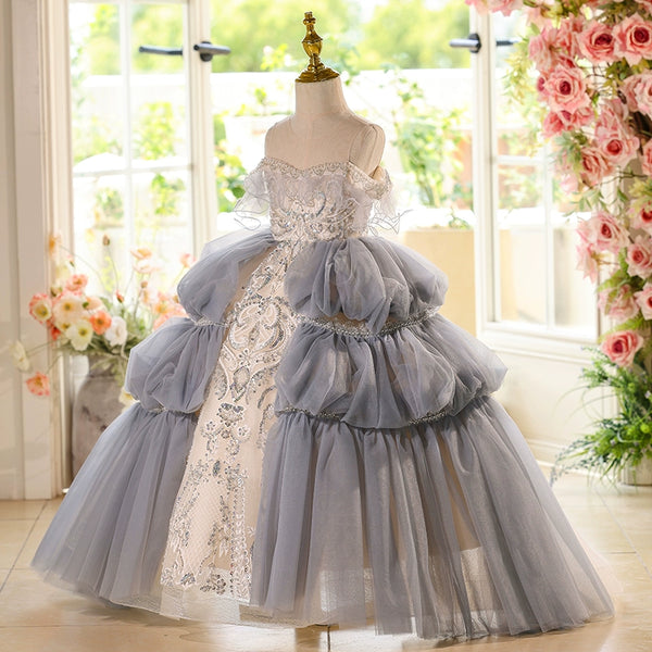 Girls Elegant Ball Princess Dress Girls Birthday Dress