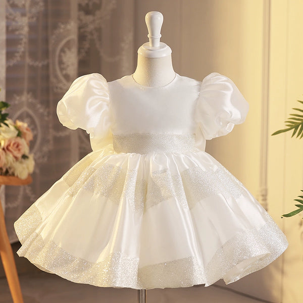 Cute Girls Puffy Birthday Dress Flower Girl Wedding Princess Dress