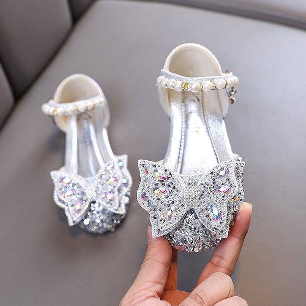 Girls Summer New Rhinestone Princess Shoes