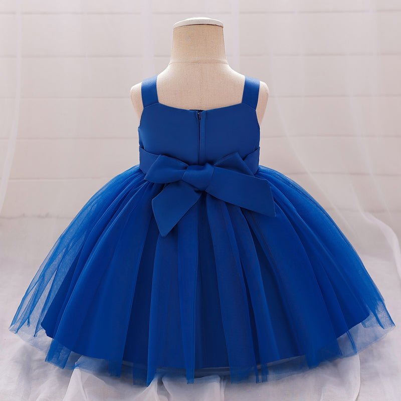 Girls Flower Birthday Dress Cute Flower Girl Puffy Princess Dress