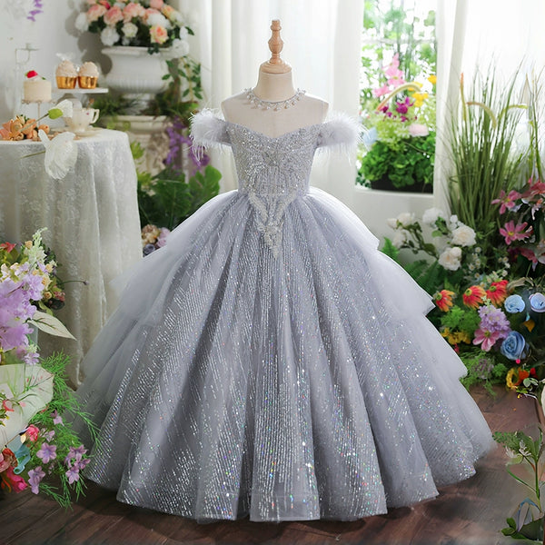 Girls Ball Gown Girls Birthday Princess Dress Children's Party Dress
