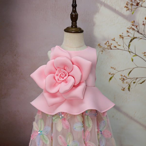 Children's Formal Dress Flower Girl Cute Dress Girl Birthday Princess Dress