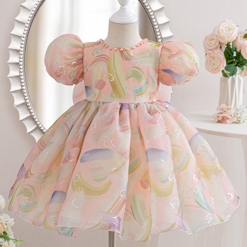 Baby Girl Birthday Dress Children's Party Princess Dress