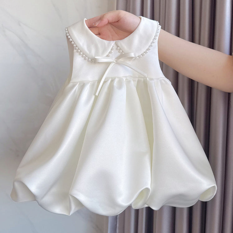 Girls Communion Dress Baby Birthday Party Princess Dress