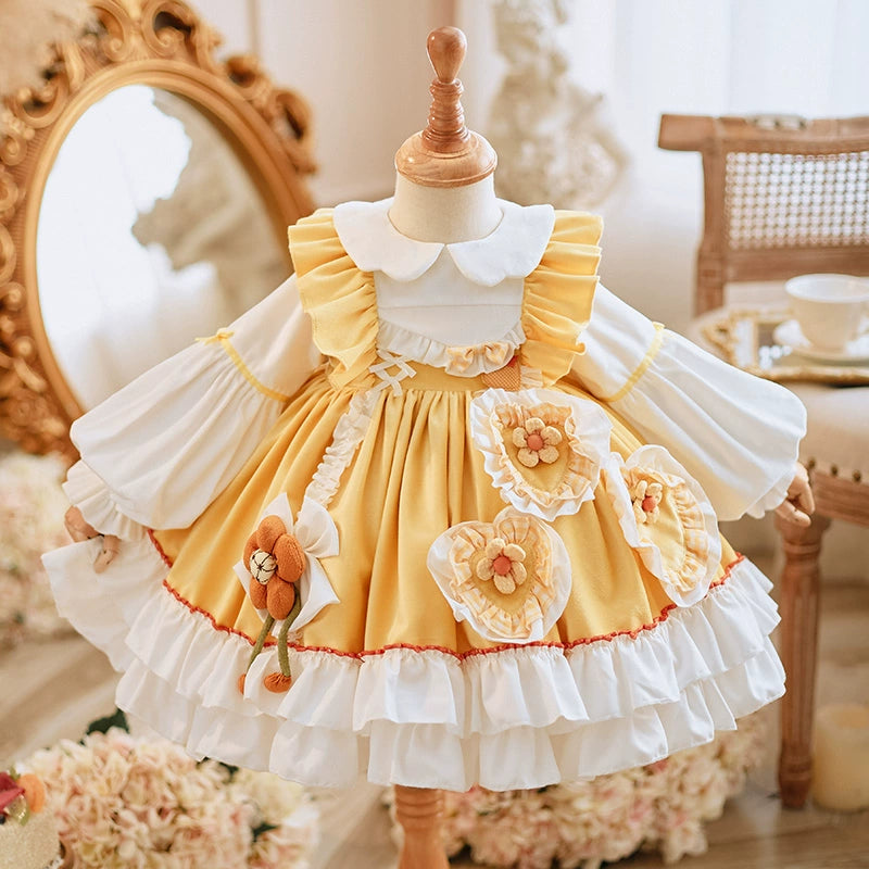 Lolita Girls Princess Dress Sweet Baby Birthday Performance Dress Lolita Girls Princess Dress Sweet Baby Birthday Performance Dress
