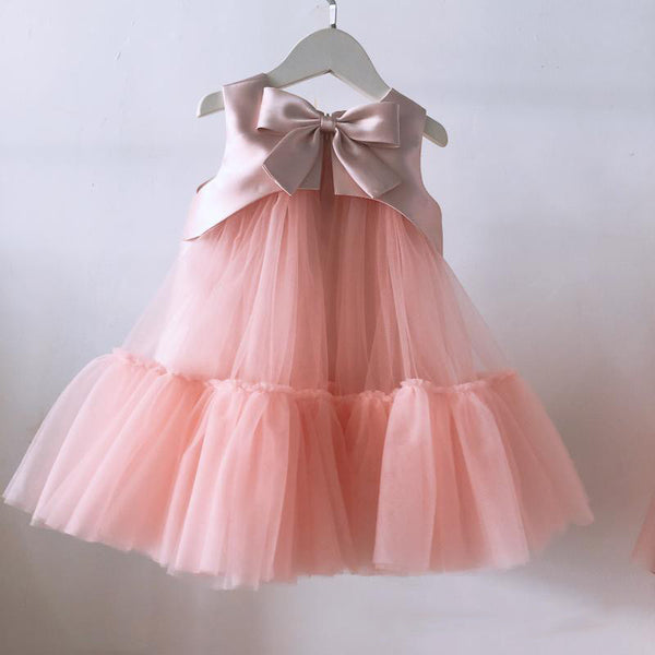 Baby Girls Baptism Flower Girl Dress Toddler Birthday Party Dress