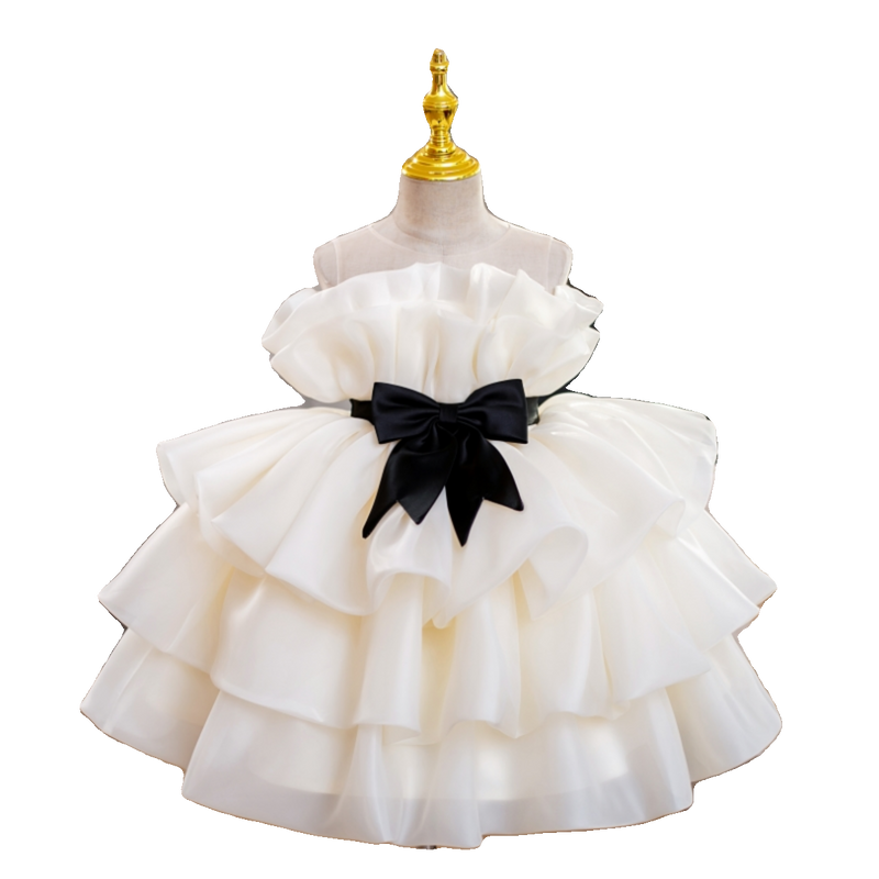 Cute Baby Girl Puffy Beauty Pageant Dress Toddler Birthday Party Princess Dress