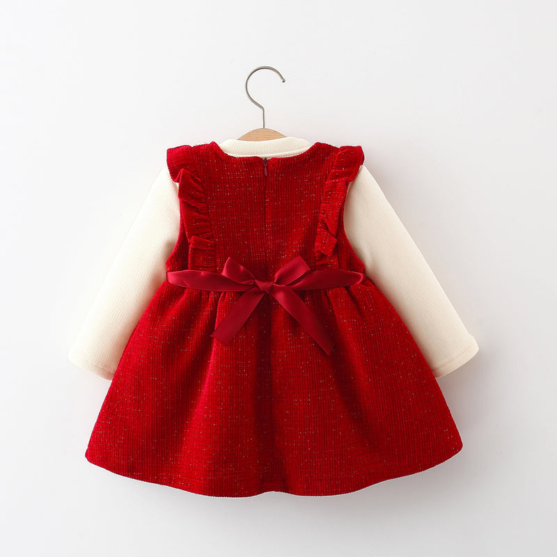 Girls Christmas Dresses Baby Girls Winter Flower Dresses