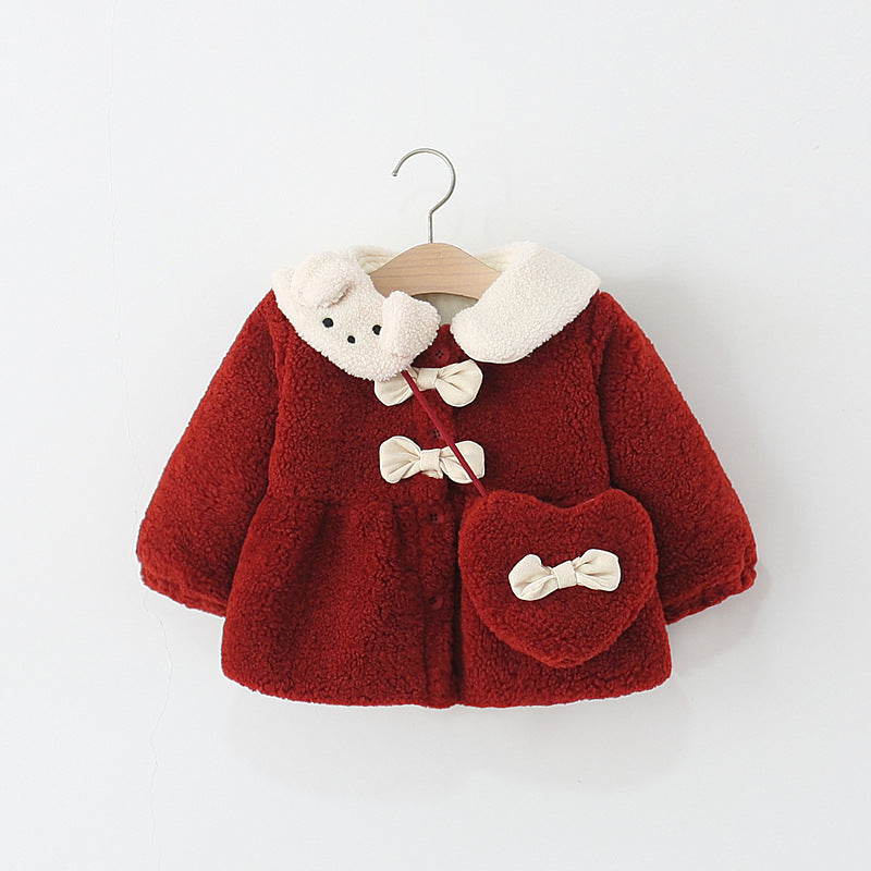 Girls New Winter Cartoon Warm Coat