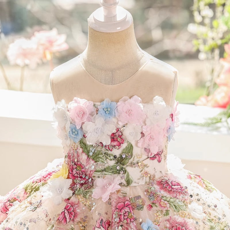 Girls' Prom Princess Dress Girls' Birthday Dress Flower Girl Wedding Dress