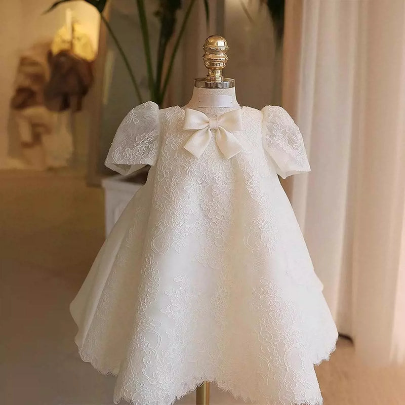 Cute Baby Girl Lace Baptism Dress Toddler Birthday Pageant Princess Dress, Beige / 0-1 Year (80cm) Cute Baby Girl Lace Baptism Dress Toddler Birthday Pageant Princess Dress, Beige / 0-1 Year (80cm)