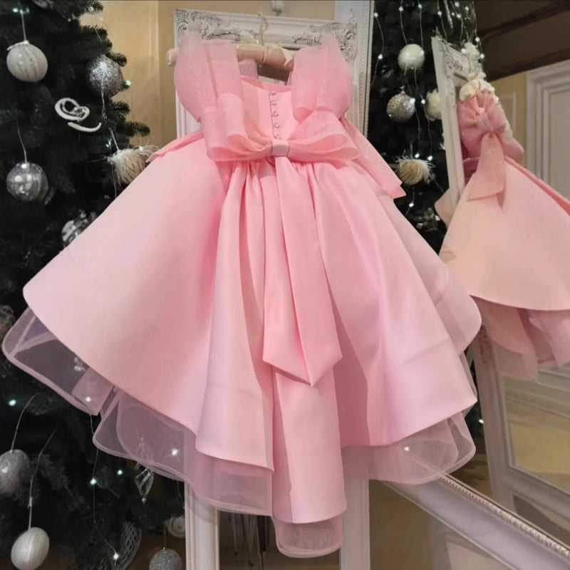 Children's Cute Birthday Dress Sleeveless Girls Party Princess Dress