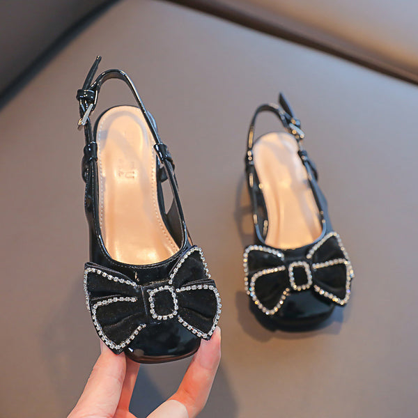 Girls' Non-slip Soft-soled Bow Princess Shoes